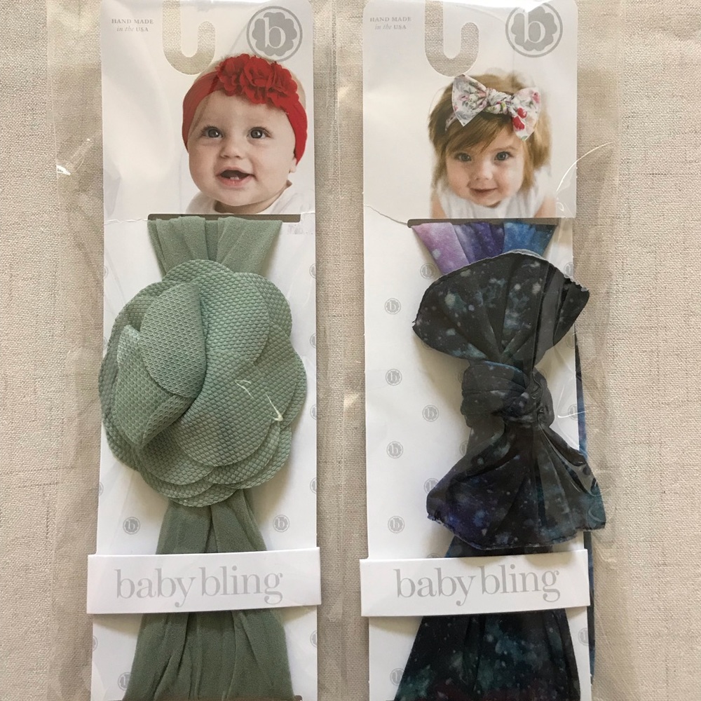 Baby Bling Bows set of 2 NEW